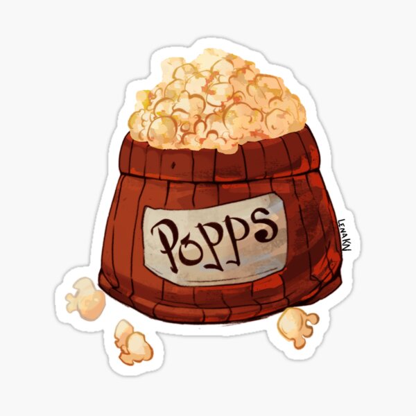 Popcorn Sticker