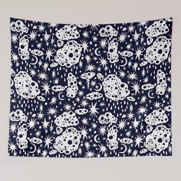 Item preview, Hand drawn stylish mininal nigth sky seamless pattern.  designed and sold by FENIO.