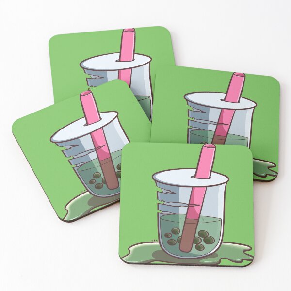 Item preview, Scratched Boba Milktea Halloween Cute Food designed and sold by ellione-loire.