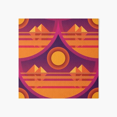 Pyramid Vaporwave Scales Art Board Print