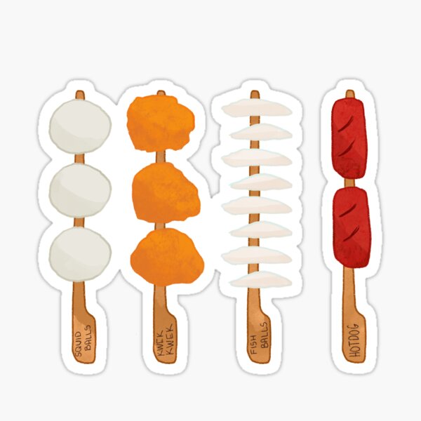 "street food" Sticker by dustytable599 | Redbubble