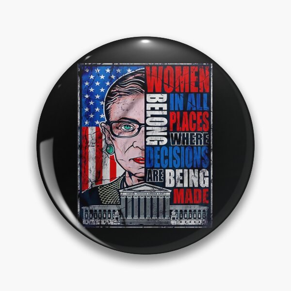 Item preview, Women Belong In All Places Where Decisions Are Being Made Rbg Quotes T-Shirt designed and sold by RBG1933Tee.
