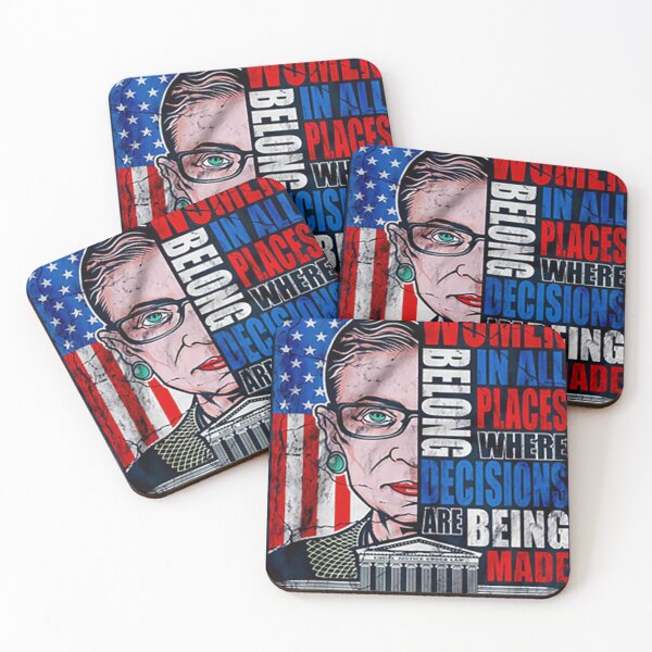 Item preview, Women Belong In All Places Where Decisions Are Being Made Rbg Quotes T-Shirt designed and sold by RBG1933Tee.