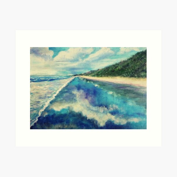 Item preview, Beach with horizon, landscape, sunshine beach designed and sold by Eva Janina Majeran.