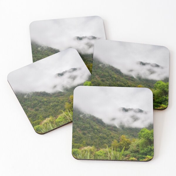 Item preview, Mountain view covered in the mist at Haast Pass in New Zealand designed and sold by Danielasphotos.