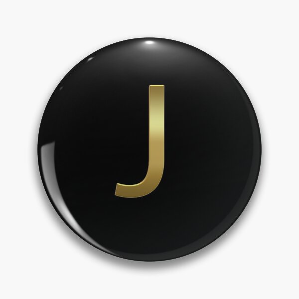 Item preview, Gold On Black Monogram Letter J | Gold Alphabet designed and sold by SerendipityNow.