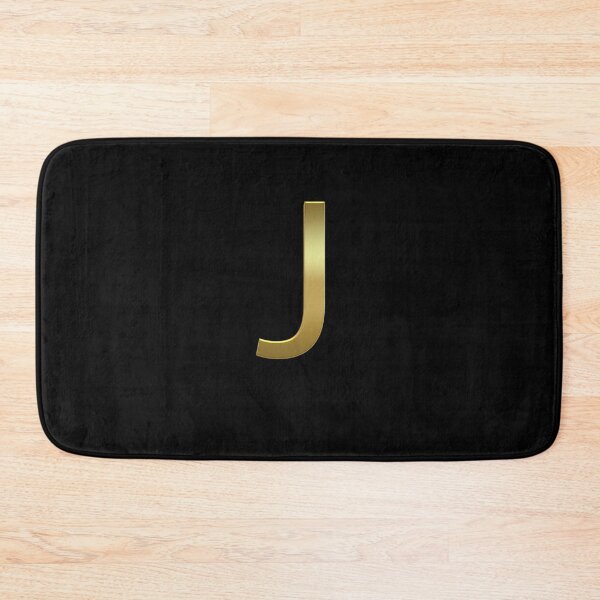 Item preview, Gold On Black Monogram Letter J | Gold Alphabet designed and sold by SerendipityNow.