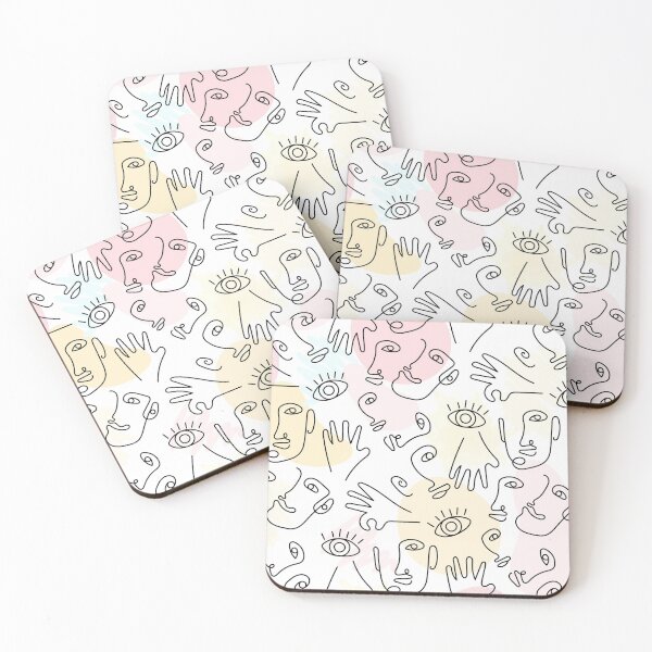 Item preview, Face patterns designed and sold by OnIlustraciones.