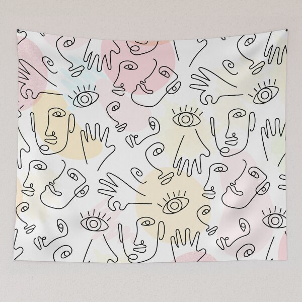 Item preview, Face patterns designed and sold by OnIlustraciones.