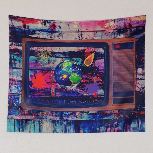 Item preview, Nothing on The Telly Poster designed and sold by Swooncake Press.