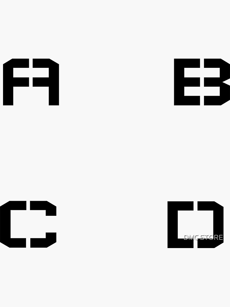 " cool letter sticker PACK" Sticker for Sale by ahmadq8kw Redbubble