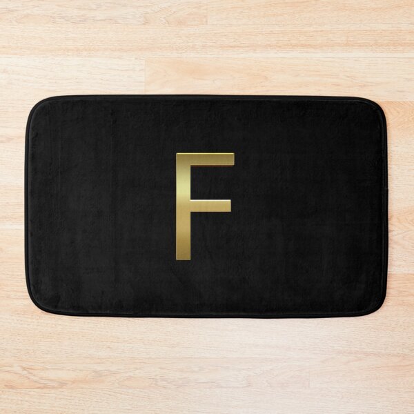 Item preview, Gold On Black Monogram Letter F | Gold Alphabet designed and sold by SerendipityNow.