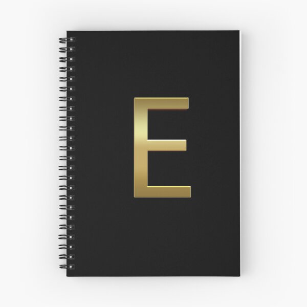 Item preview, Gold On Black Monogram Letter E | Gold Alphabet designed and sold by SerendipityNow.