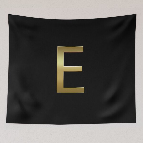 Item preview, Gold On Black Monogram Letter E | Gold Alphabet designed and sold by SerendipityNow.
