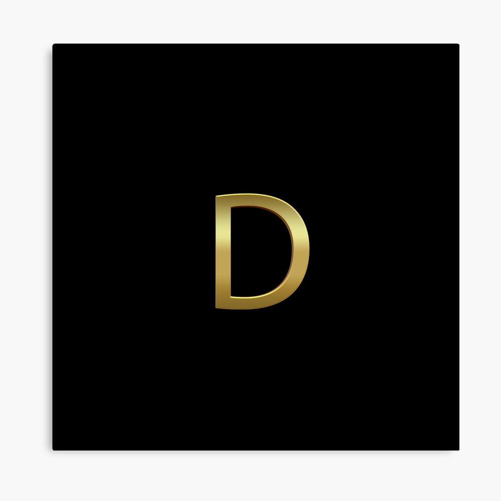 gold on black monogram letter d gold alphabet photographic print for sale by serendipitynow redbubble