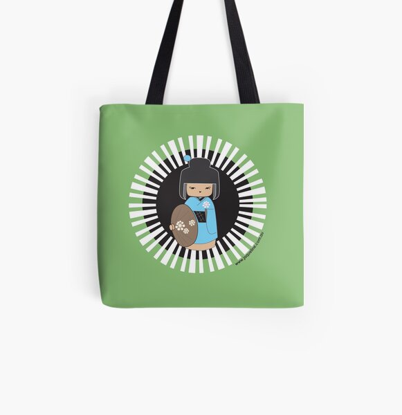 kokeshi All Over Print Tote Bag