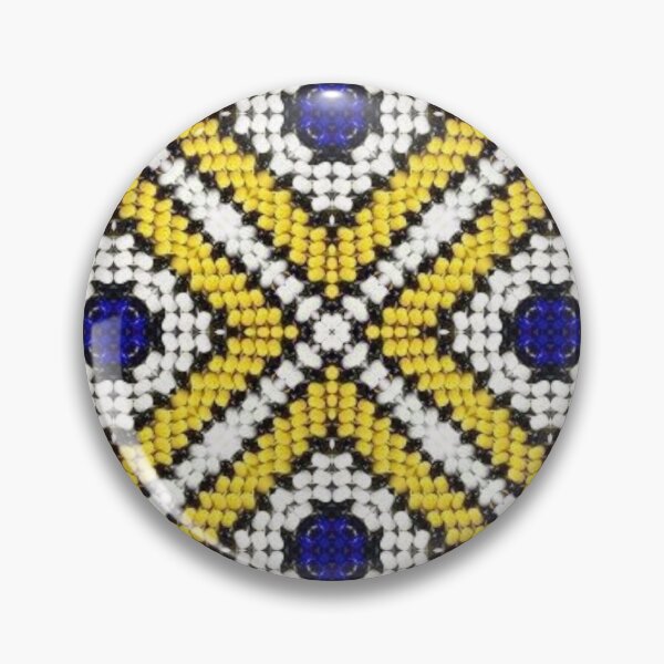 Item preview, Traditional Beads for Africa, African beadwork, Yellow,blue diamonds designed and sold by ZenArt-Fern.