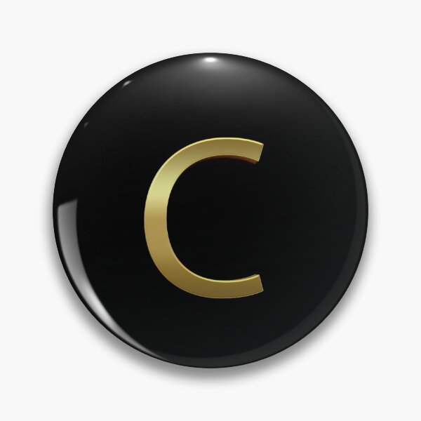 Item preview, Gold On Black Monogram Letter C | Gold Alphabet designed and sold by SerendipityNow.
