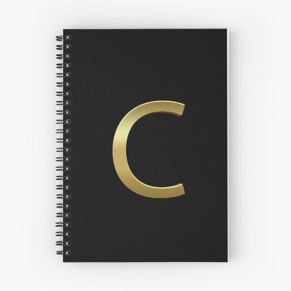 Item preview, Gold On Black Monogram Letter C | Gold Alphabet designed and sold by SerendipityNow.