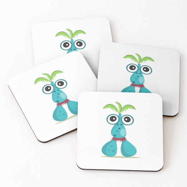 Item preview, Miss Big Eyes Blue Blob Monster designed and sold by wildflowerperks.