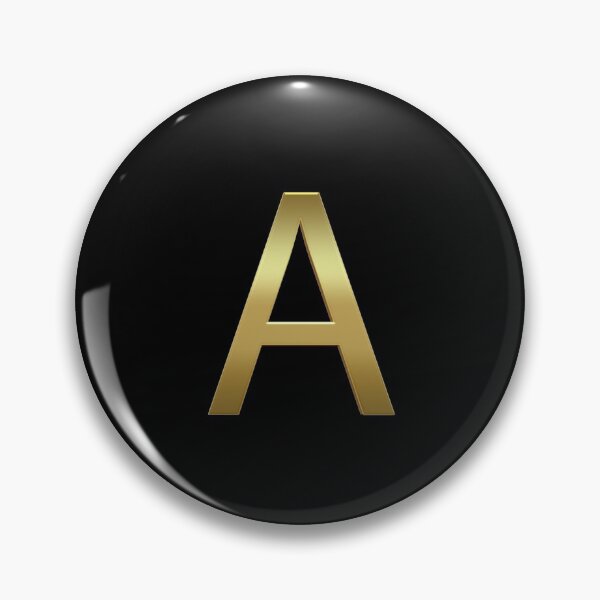 Item preview, Gold On Black Monogram Letter A | Gold Alphabet designed and sold by SerendipityNow.