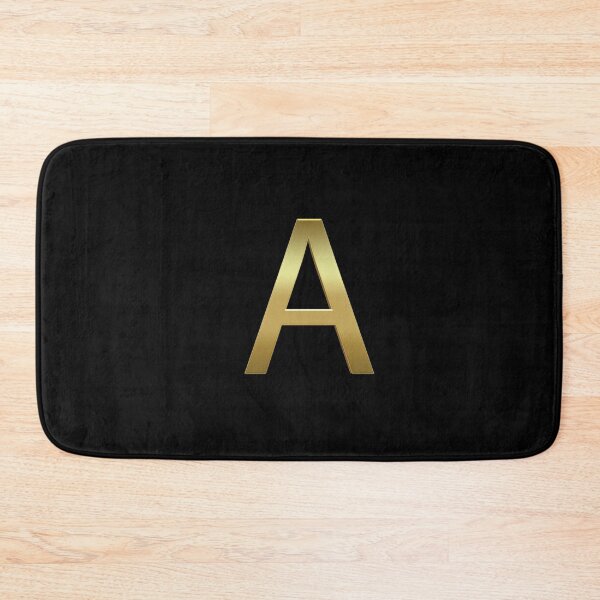 Item preview, Gold On Black Monogram Letter A | Gold Alphabet designed and sold by SerendipityNow.