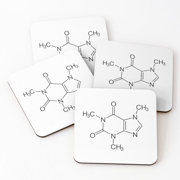 Item preview, Caffeine Molecule designed and sold by FunDayze.