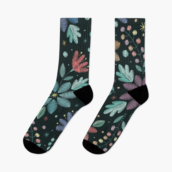 Item preview, Embroidery Floral Pattern designed and sold by Vector Scout Lab.