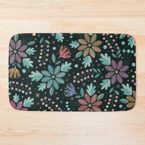 Item preview, Embroidery Floral Pattern designed and sold by Vector Scout Lab.