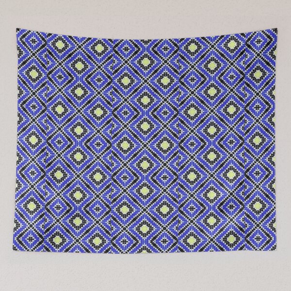 Item preview, Traditional Beads for Africa, African beadwork,Blue diamonds designed and sold by ZenArt-Fern.