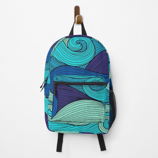 Item preview, Abstract Cartoon Blue Ocean Waves designed and sold by Vector Scout Lab.