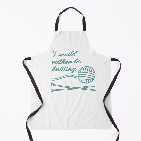 Item preview, I Would Rather Be Knitting - Craft Quote by Design by Cheyney designed and sold by designbycheyney.