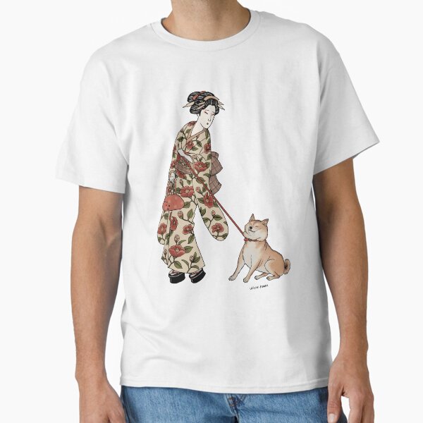 Item preview, Ukiyoe Stubborn Shiba Inu designed and sold by NoDogNoLife.