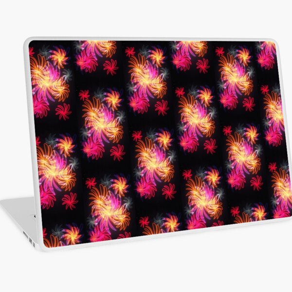 Flowery Fireworks Laptop Skin