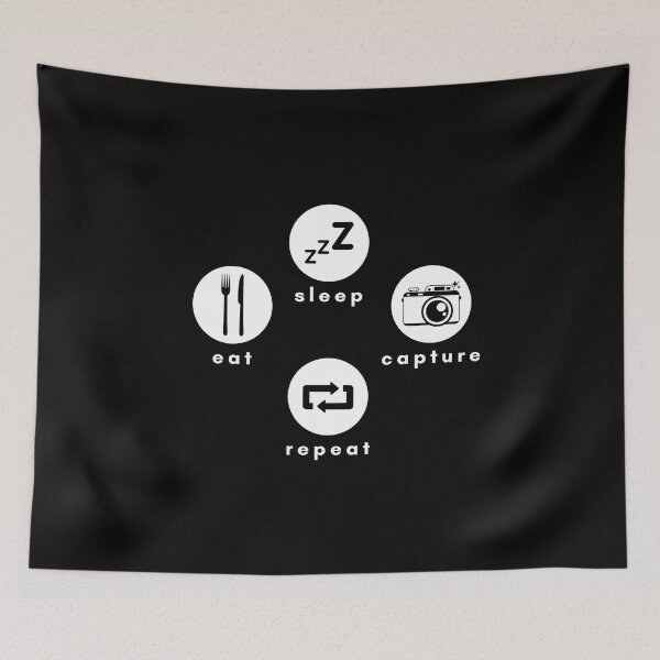 Aperçu de l'œuvre Eat Sleep Capture Repeat !, Aime la photographie!. créée et vendue par Nxt-Lvl-Awesome.