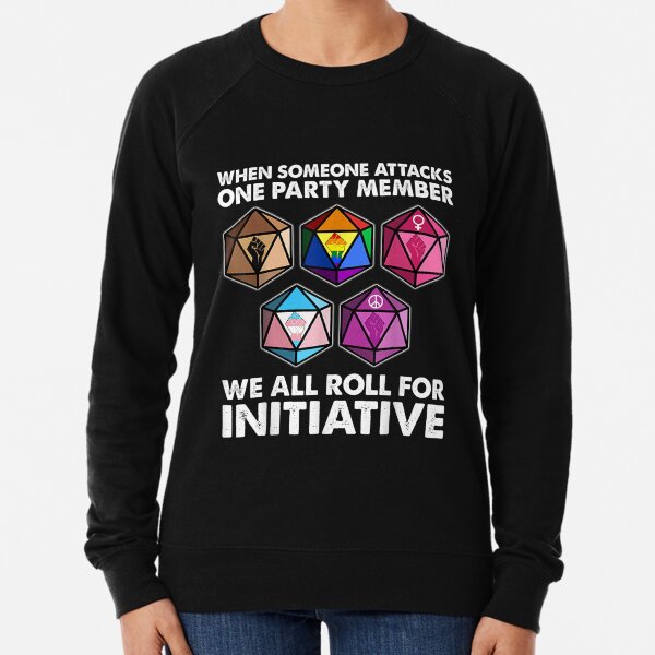 Item preview, When Someone Attacks One Party Member We Roll For Initiative designed and sold by EdisonDesigns.
