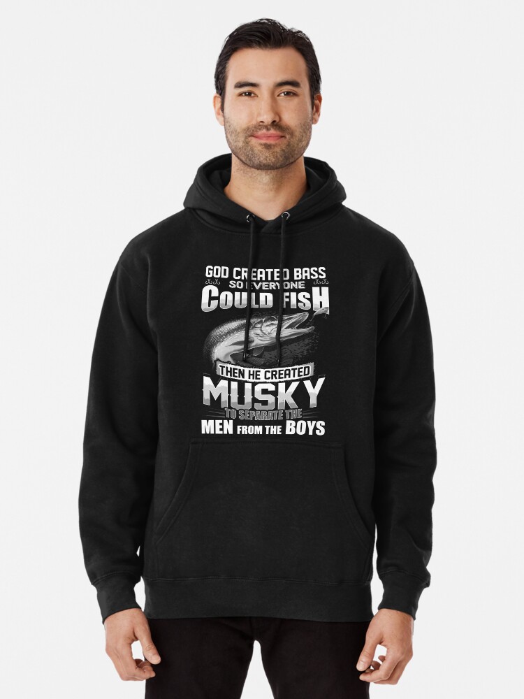 Musky Separate The Men Form The Boys, Funny Musky Fishing Lover Pullover  Hoodie for Sale by blisschimp
