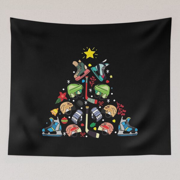 Item preview, Ice Hockey Christmas Tree Funny Gift designed and sold by rafaeltto.