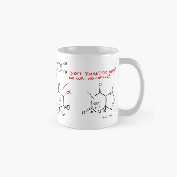 Decaf Coffee Chemistry Cartoon Mug Classic Mug