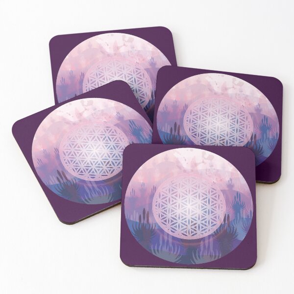 Item preview, Purple aloe flower of life designed and sold by Caroline Swart.