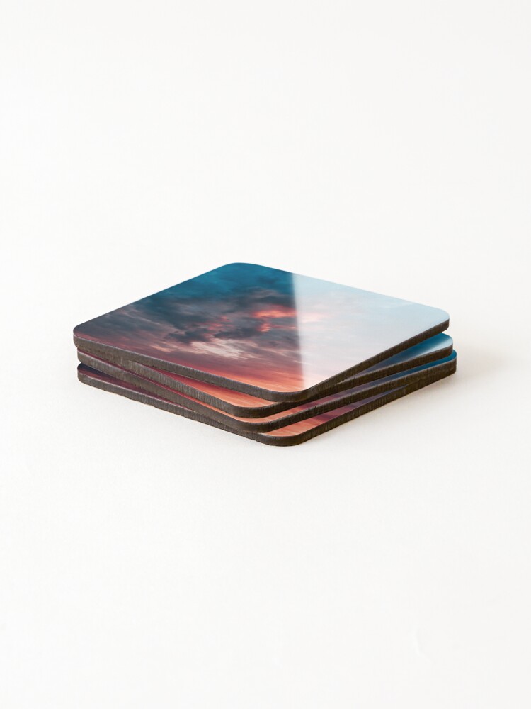Thumbnail 4 of 5, Coasters (Set of 4), Dramatic multicoloured sky designed and sold by Rakos-Merch.