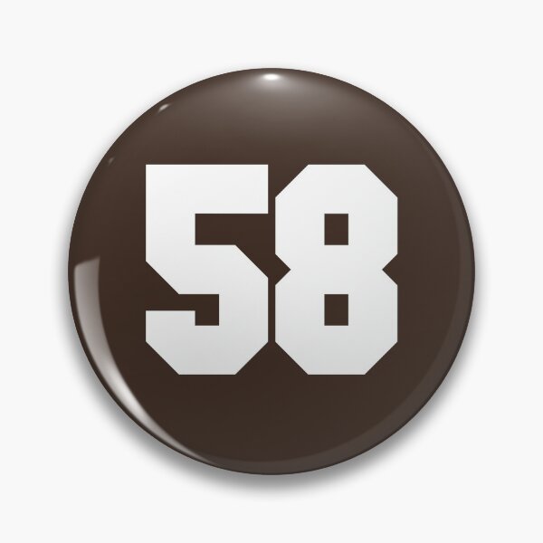 Item preview, 58 Number Cleveland Sports Fifty-Eight Brown Jersey designed and sold by HelloFromAja.