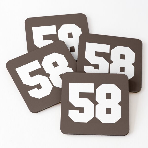 Item preview, 58 Number Cleveland Sports Fifty-Eight Brown Jersey designed and sold by HelloFromAja.