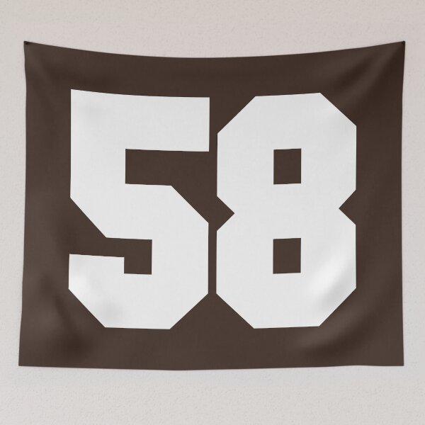 Item preview, 58 Number Cleveland Sports Fifty-Eight Brown Jersey designed and sold by HelloFromAja.