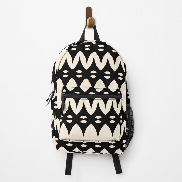 Item preview, Icelandic Knit Pattern in Black and Almond Cream designed and sold by kierkegaard.