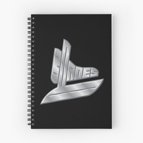 Item preview, Blades Hockey Skate Logo with Metallic Appearance designed and sold by FanSportsSpot.