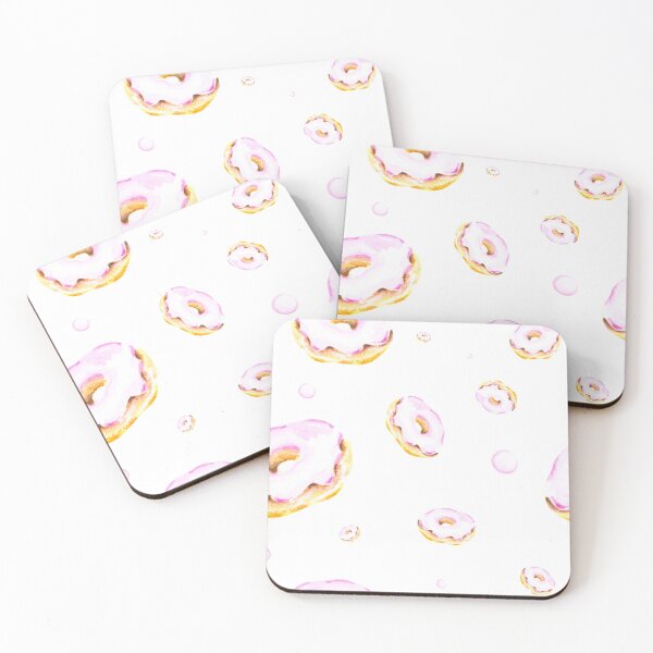 Item preview, Watercolor seamless pattern in pastel colours with donuts designed and sold by Bellefotos.