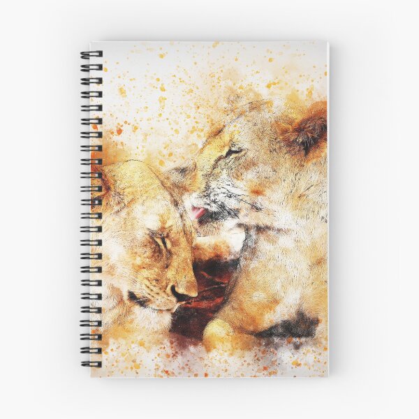 Item preview, Art print with lions - two lionesses designed and sold by Kallandra.
