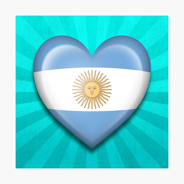Item preview, Argentinian Heart Flag designed and sold by JeffBartels.