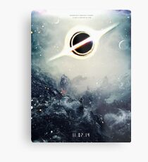 Schwarzes Loch-fiktiver Teaser-Film-Plakat-Entwurf Metallbild
